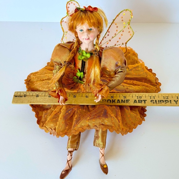 Winward Holidays Autumn Leaves Fairy Pixie Doll Katherine’s Coll 14” Posable - Picture 12 of 14